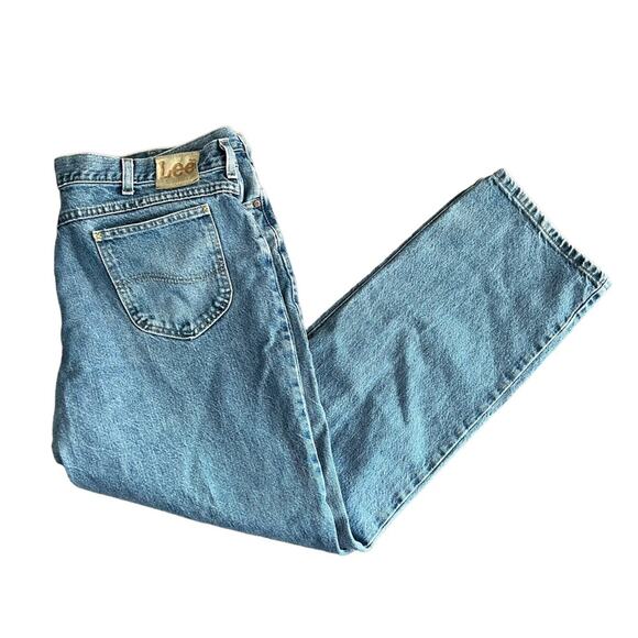 Vintage Other - Vintage 90s Lee Dad Mom Jeans size 44x32 light wash straight leg